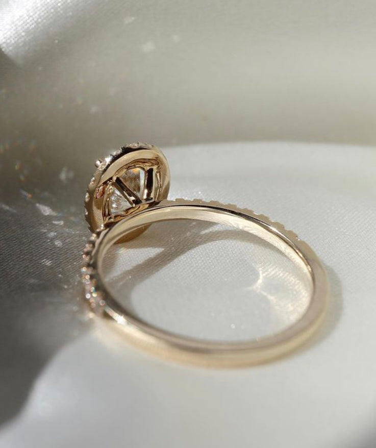 14K Gold Dylia CVD Diamond Ring - Amrrutam
