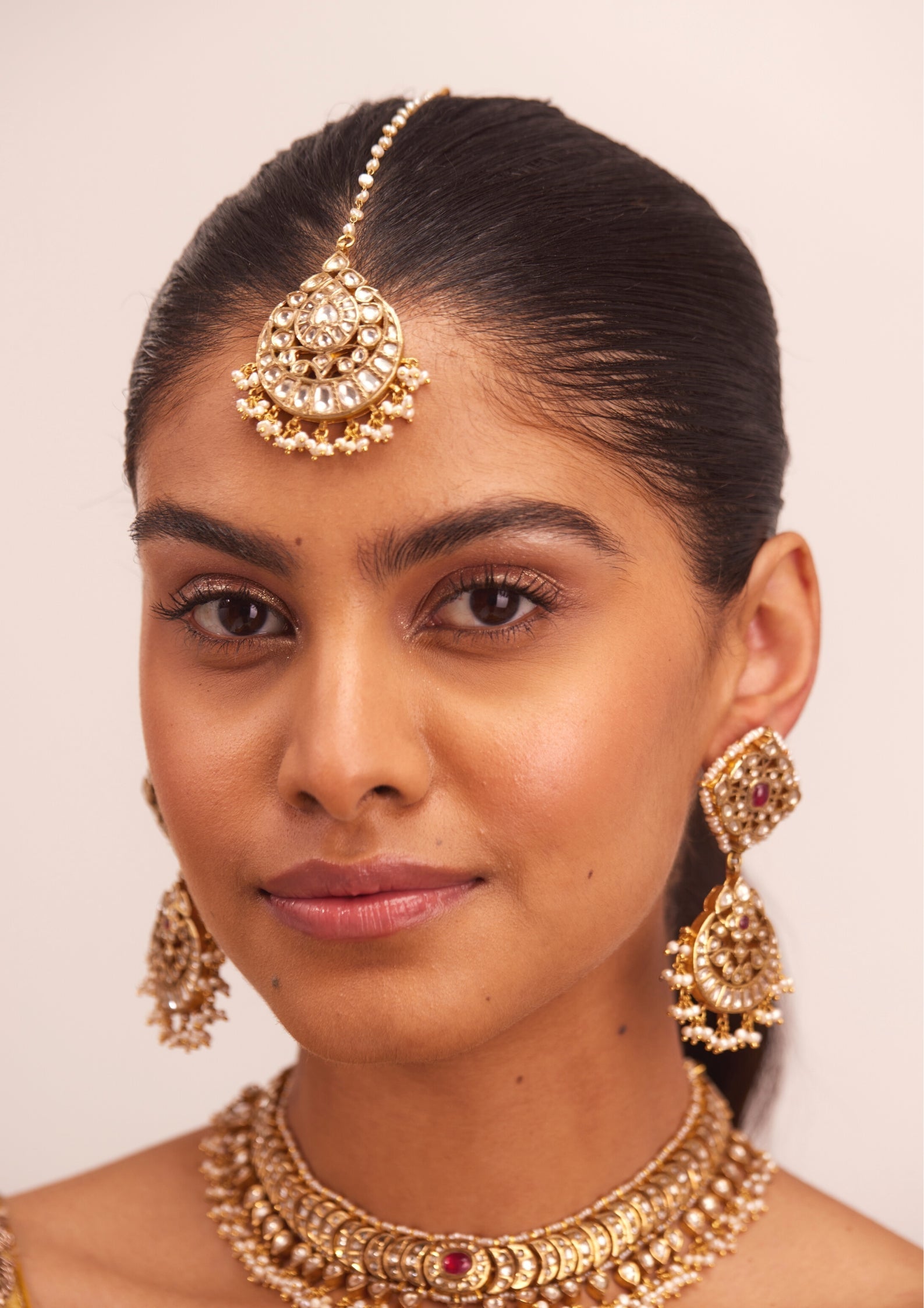 925 Silver Vivasa Polki Maangtika - Amrrutam
