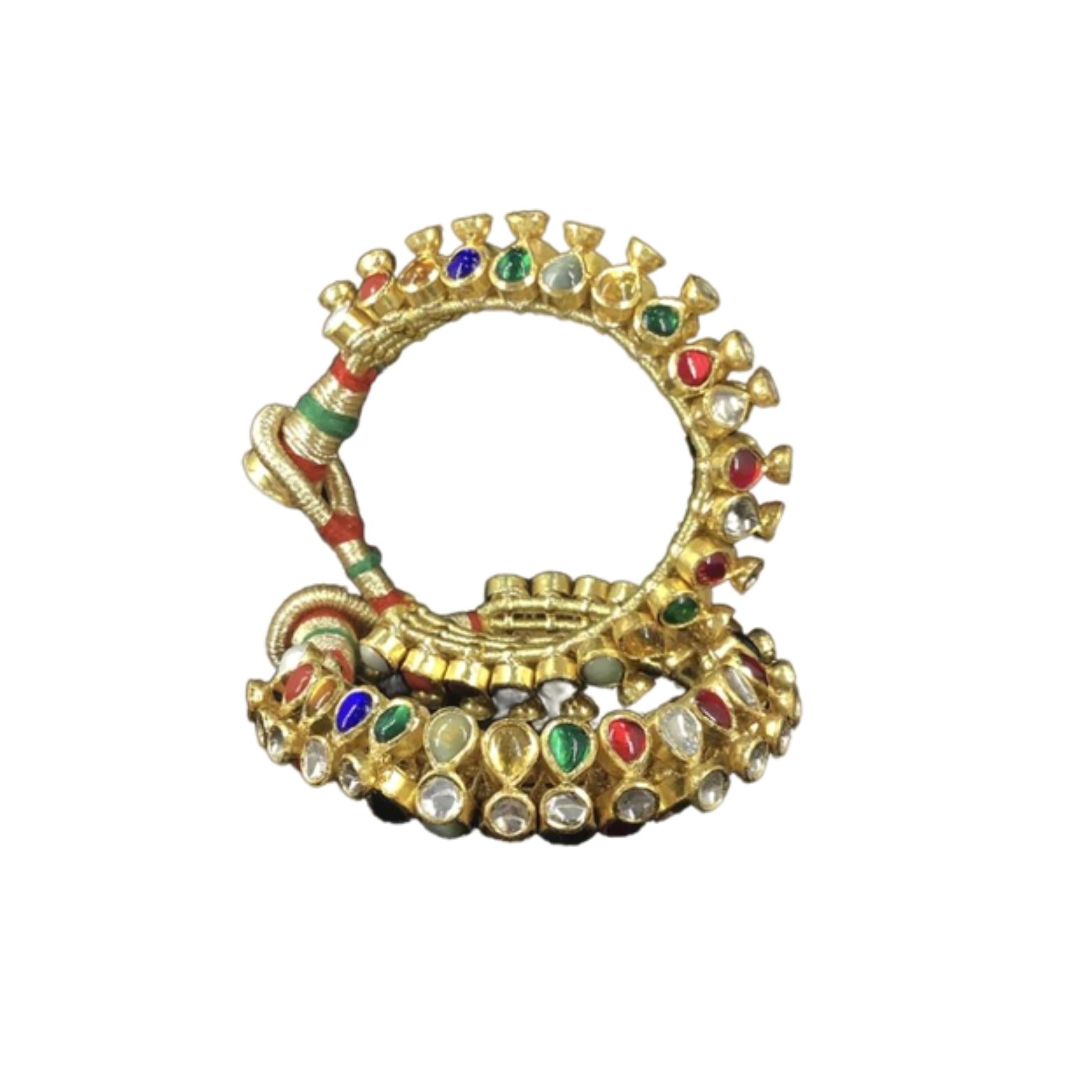 925 Silver Navratana Pironchi - Amrrutam