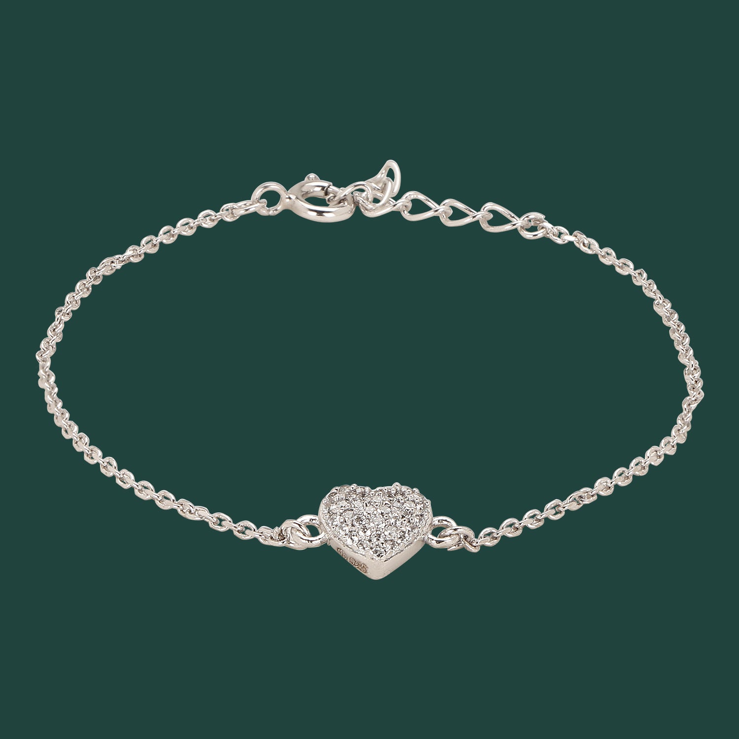 Heart Charm Bracelet - Amrrutam