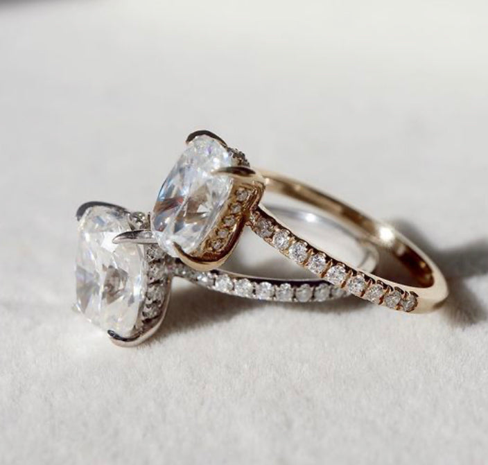 14K Gold Beverly CVD Diamond Ring - Amrrutam