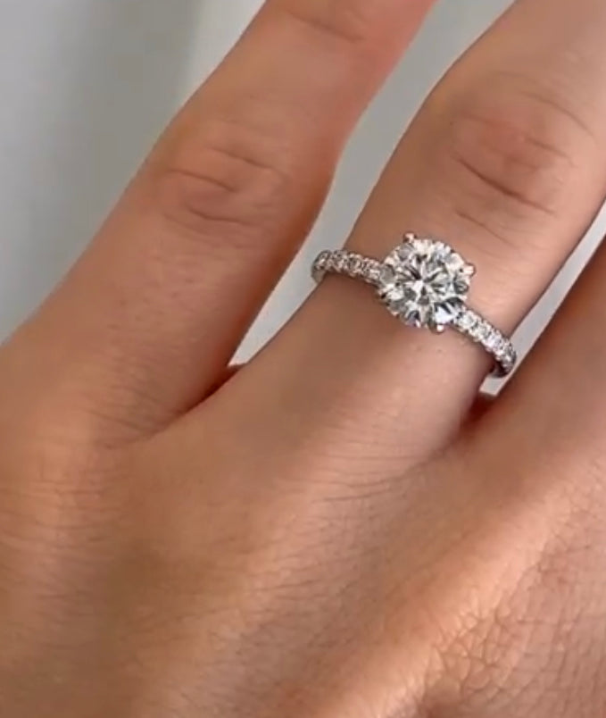 14K Gold Hailey CVD Diamond Ring - Amrrutam