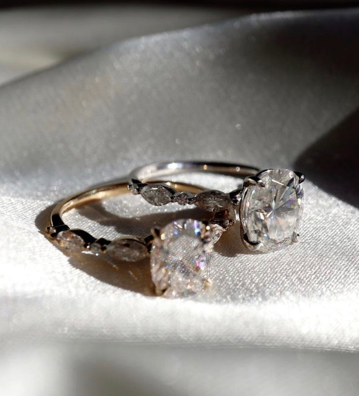 14K Gold Kattie CVD Diamond Ring - Amrrutam
