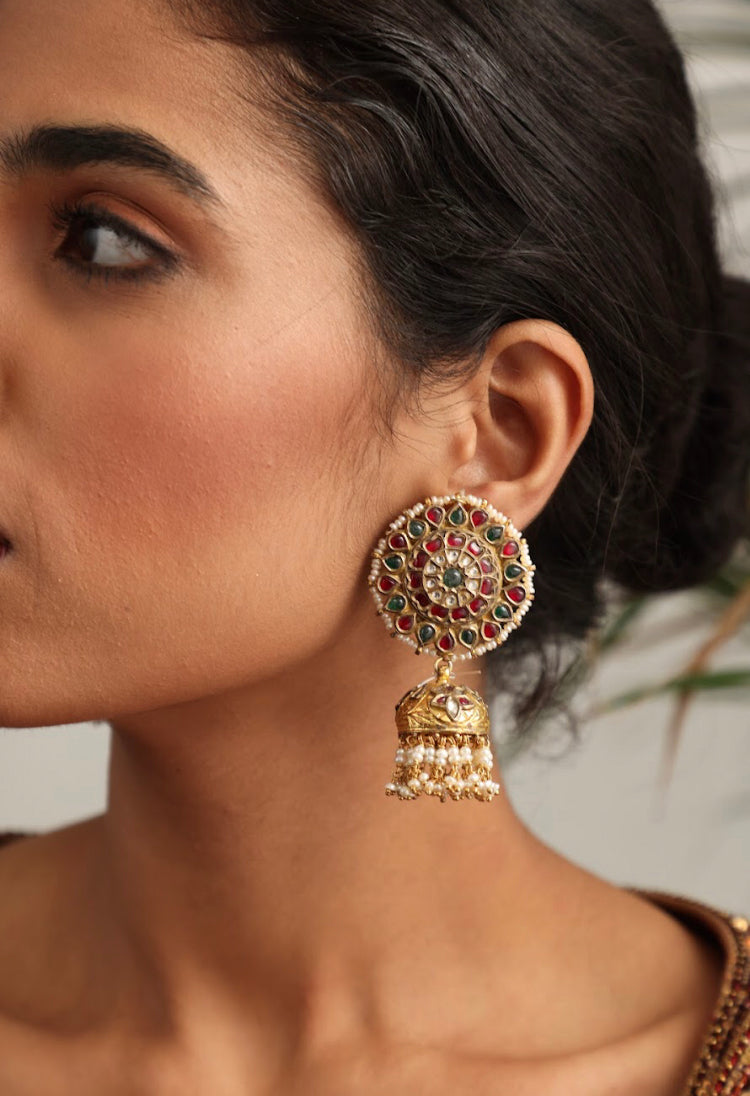 925 Silver Ranjha Jhumka Earring - Amrrutam