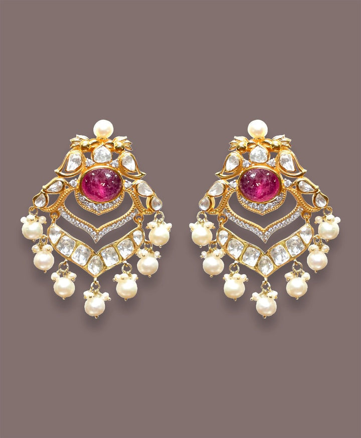 925 Silver Myra Navratana Necklace Set - Amrrutam