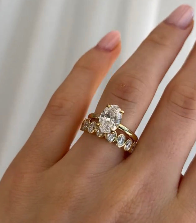 14K Gold Vanessa CVD Diamond Ring - Amrrutam