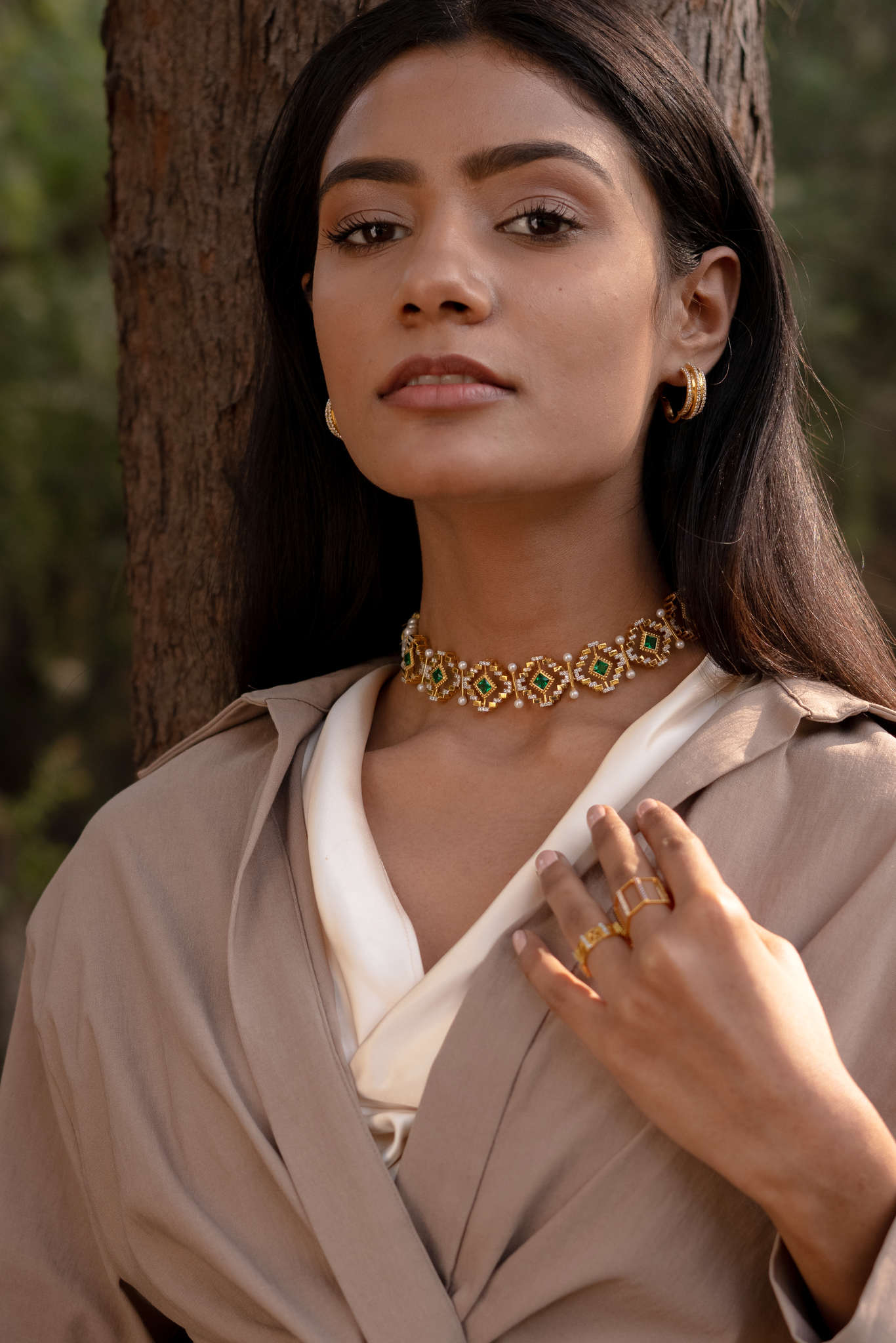 LINEAR MULTI GEMSTONE RING - Amrrutam