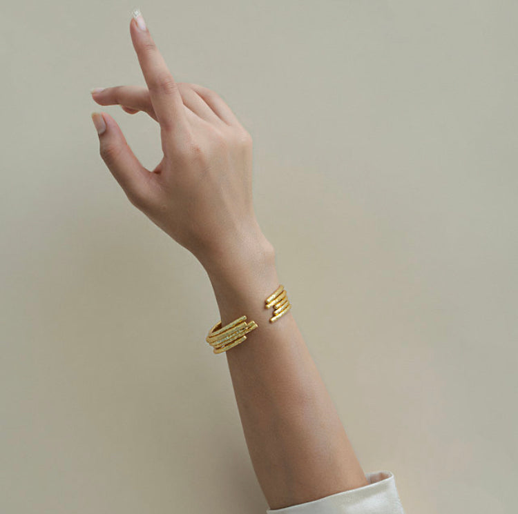 modern statement bangle for women