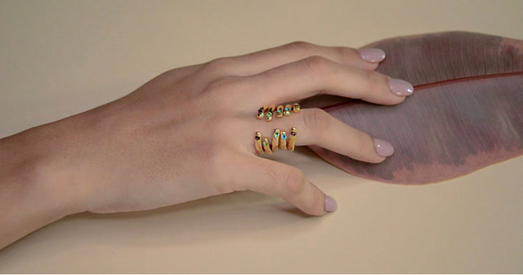 Gold empress ring for women