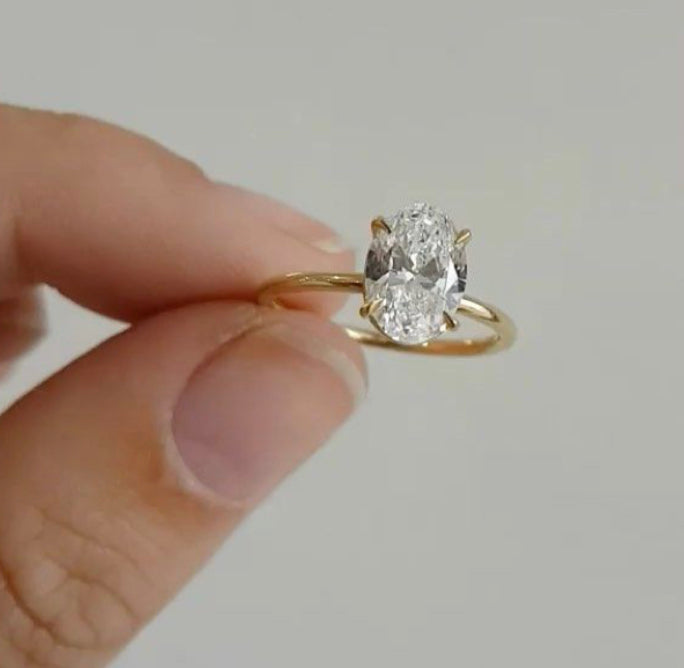 14K Gold Vanessa CVD Diamond Ring - Amrrutam