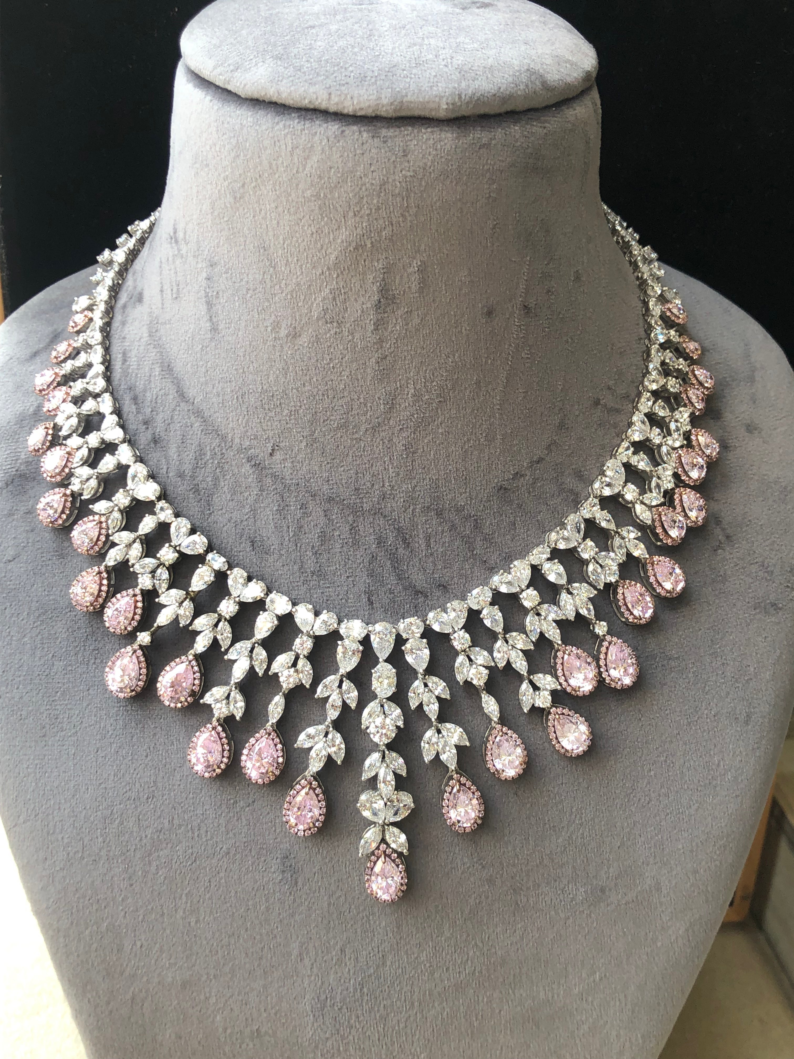 925 Silver Dionna CZ Choker Necklace - Amrrutam Jewellery