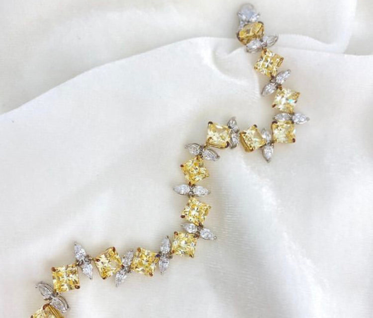 925 Silver Cocktail Swarovski Bracelet - Amrrutam
