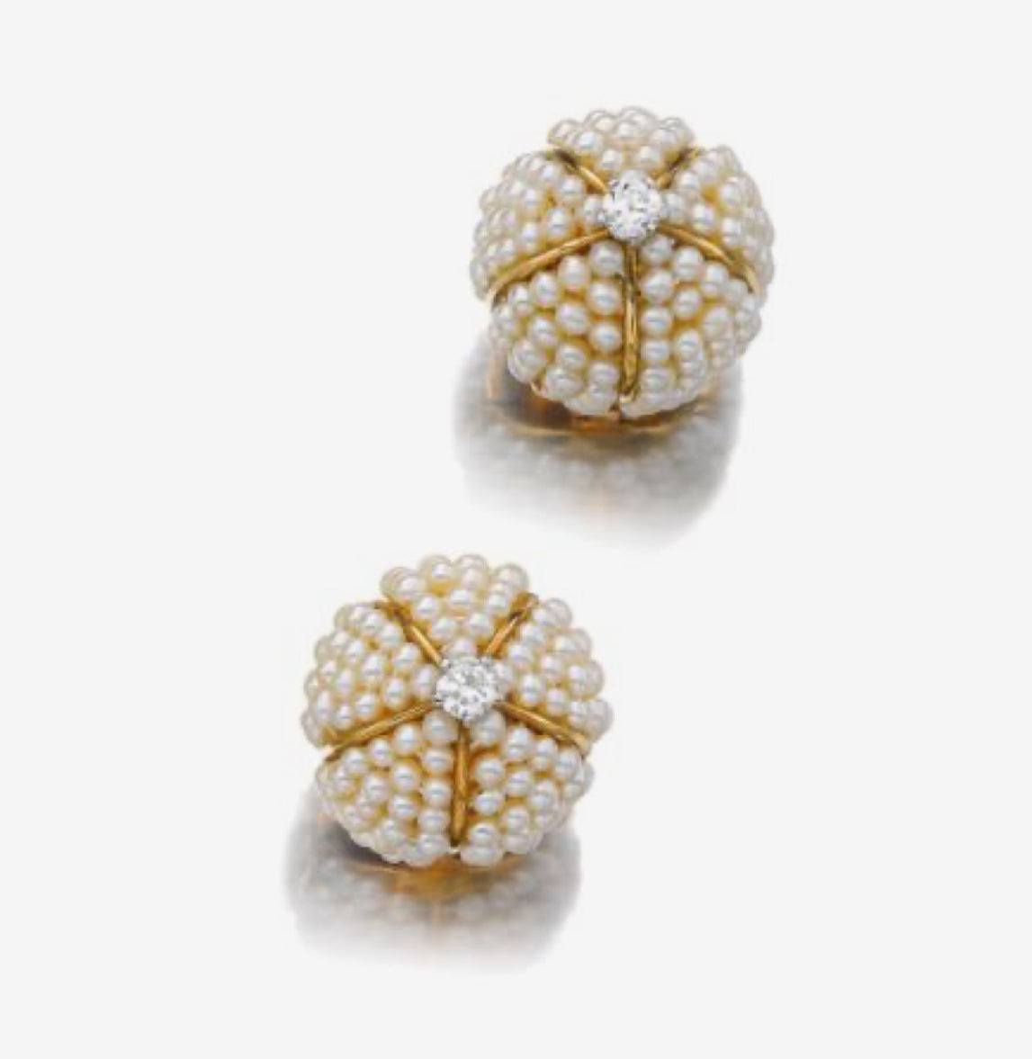 925 Silver Doha Pearl Stud Earring - Amrrutam Jewellery