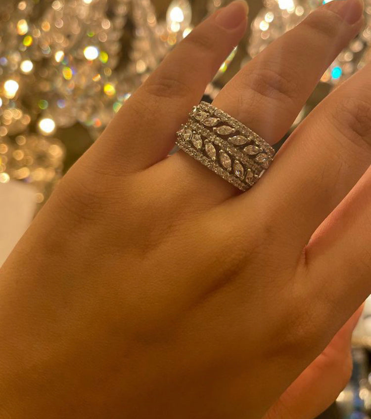 925 Silver Eternity Swarovski Band - Amrrutam