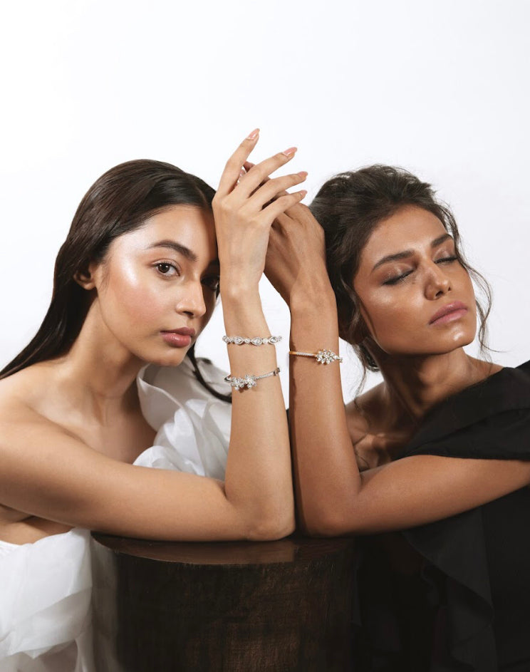 925 Silver Zova CZ bracelet - Amrrutam