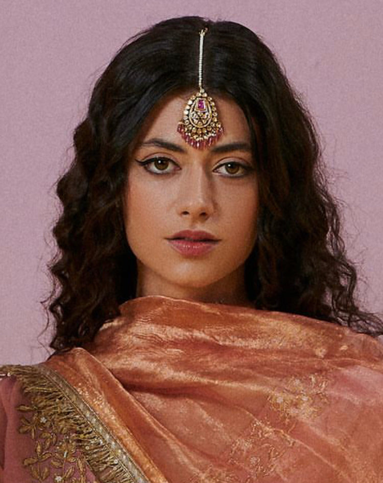 925 Silver Rangreza Polki Maangtika - Amrrutam Jewellery