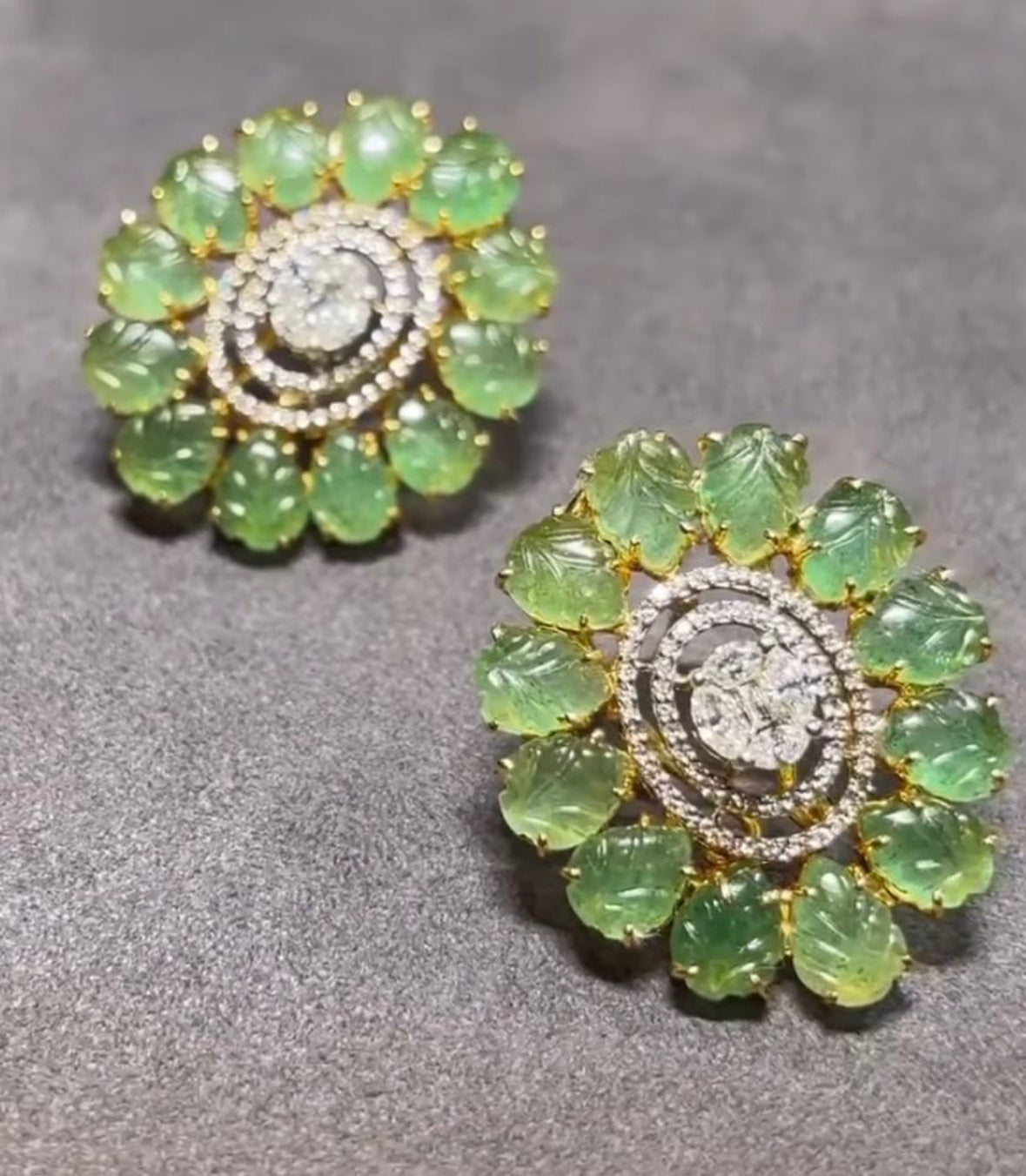 925 Silver Eraya CZ Stud Earring - Amrrutam Jewellery