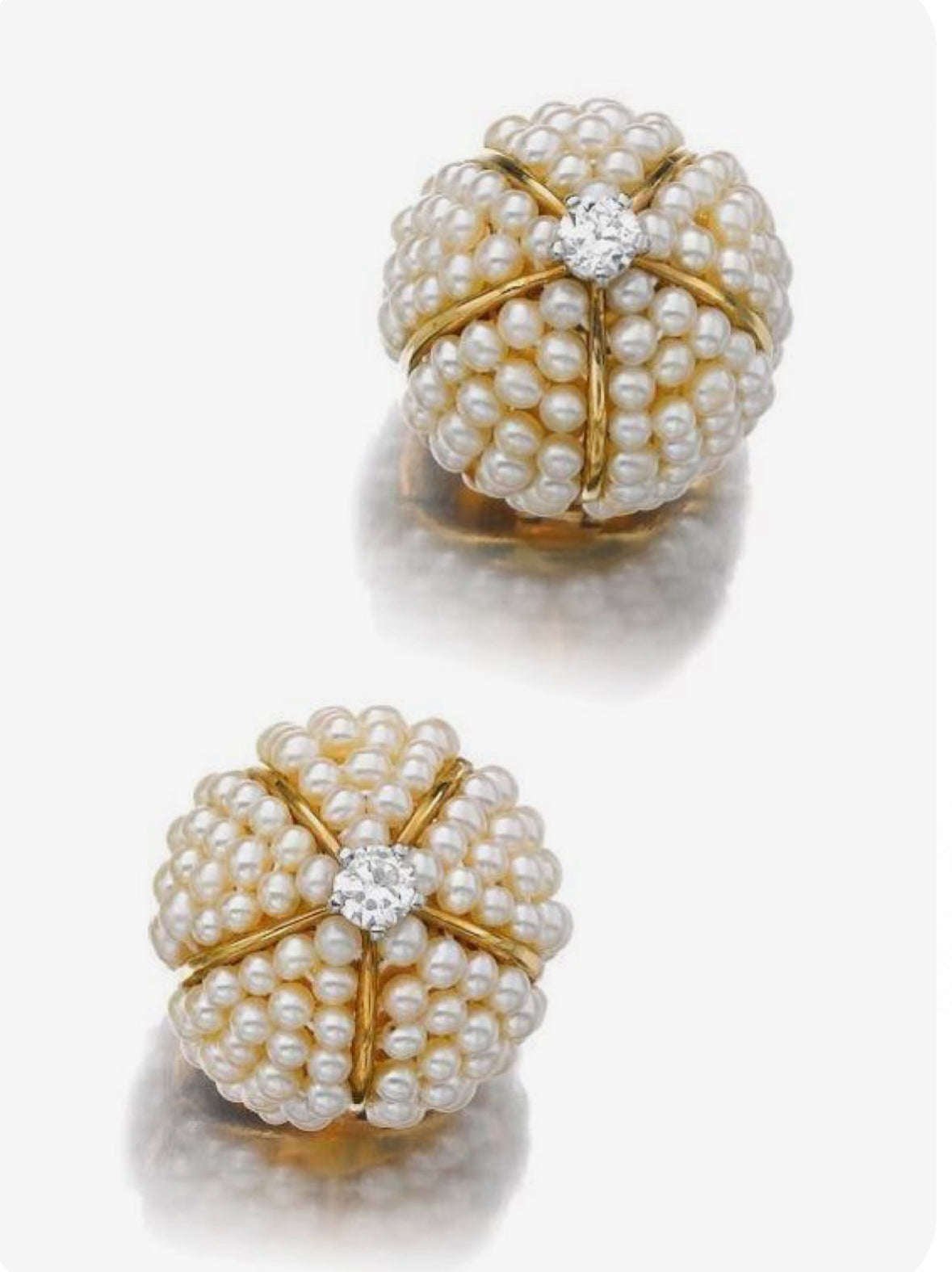 925 Silver Doha Pearl Stud Earring - Amrrutam Jewellery