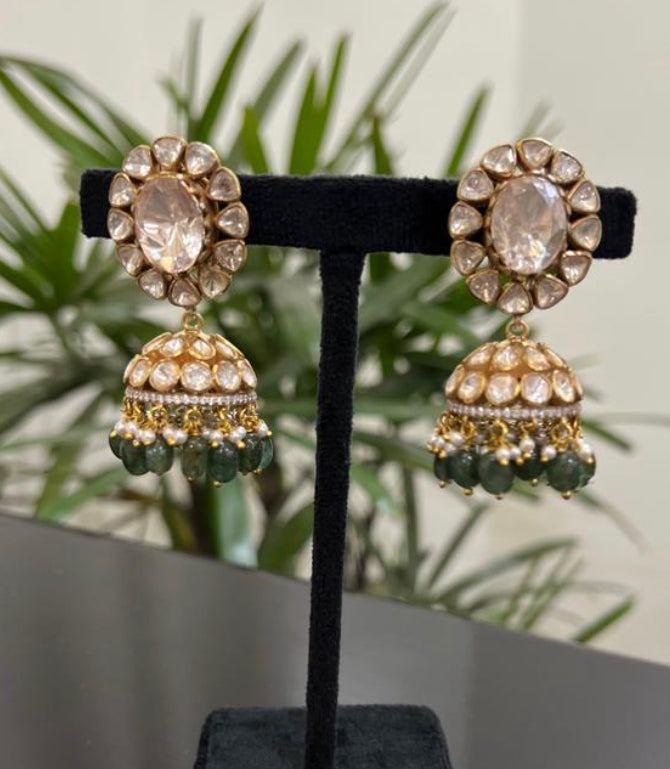 925 Silver Kushali Jhumka Earring - Amrrutam
