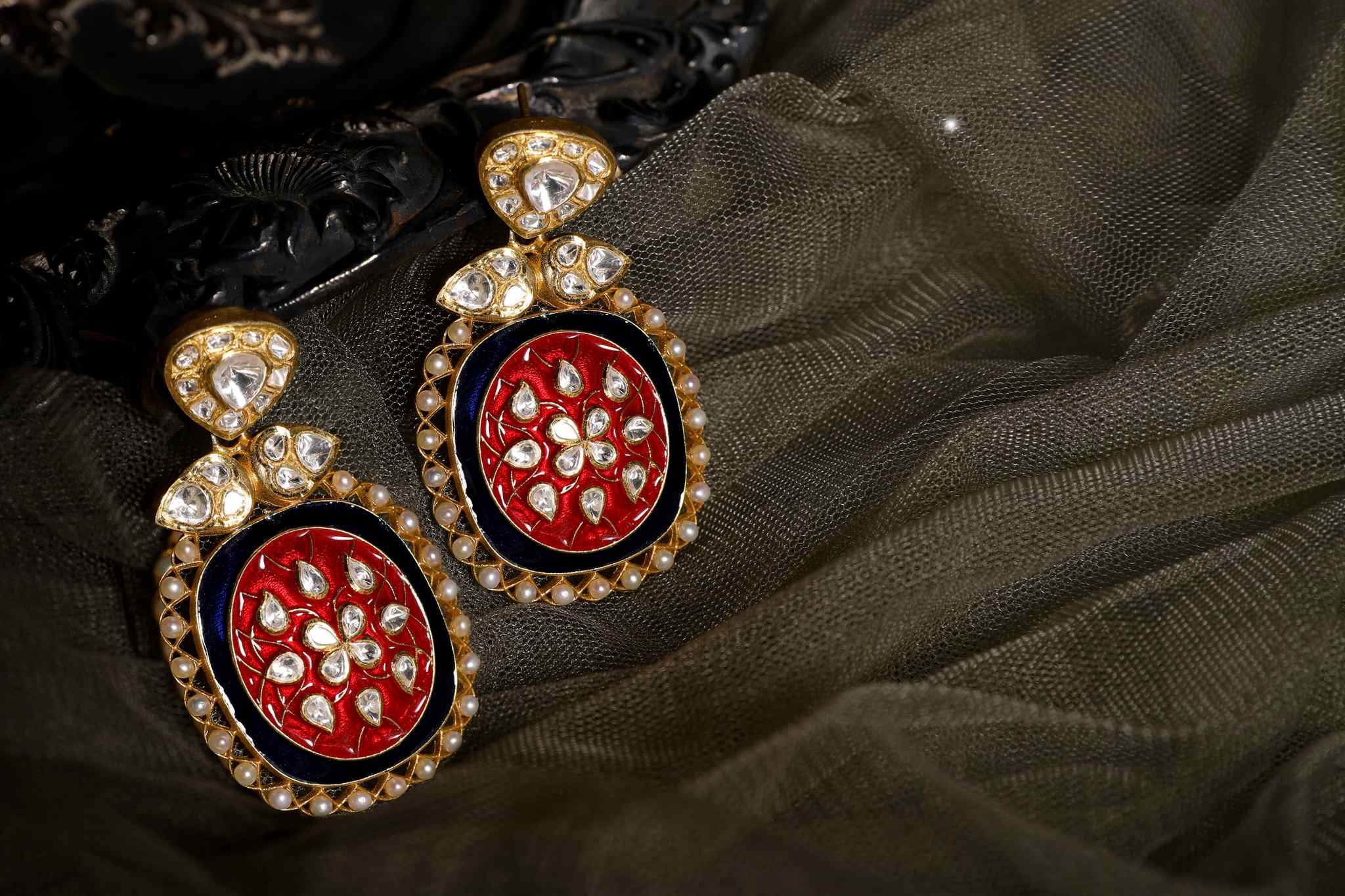 Gold Plated Silver Dangler Earrings - Amrrutam