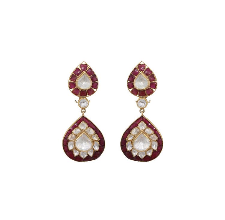 Silver Pear Festive Danglers - Amrrutam
