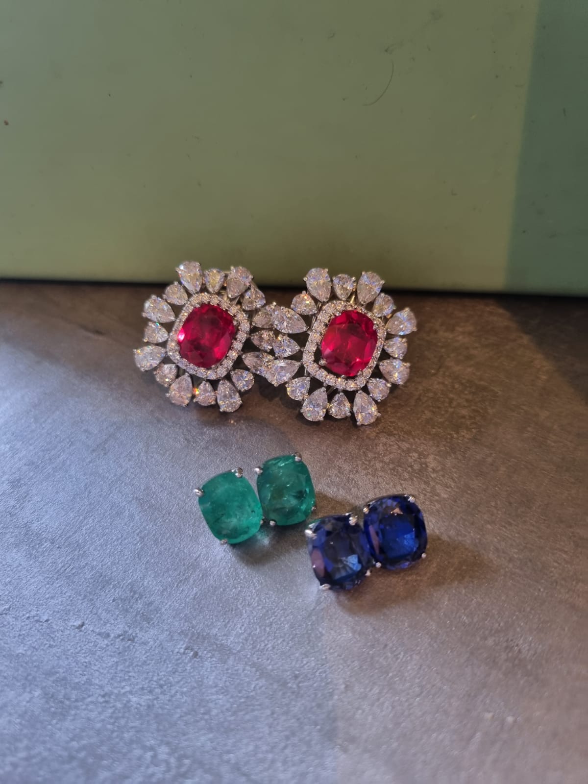 925 Silver Interchangeable CZ Stud Earring - Amrrutam