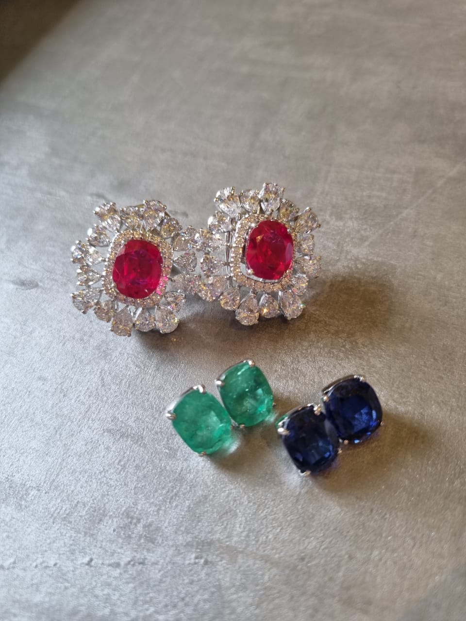 925 Silver Interchangeable CZ Stud Earring - Amrrutam