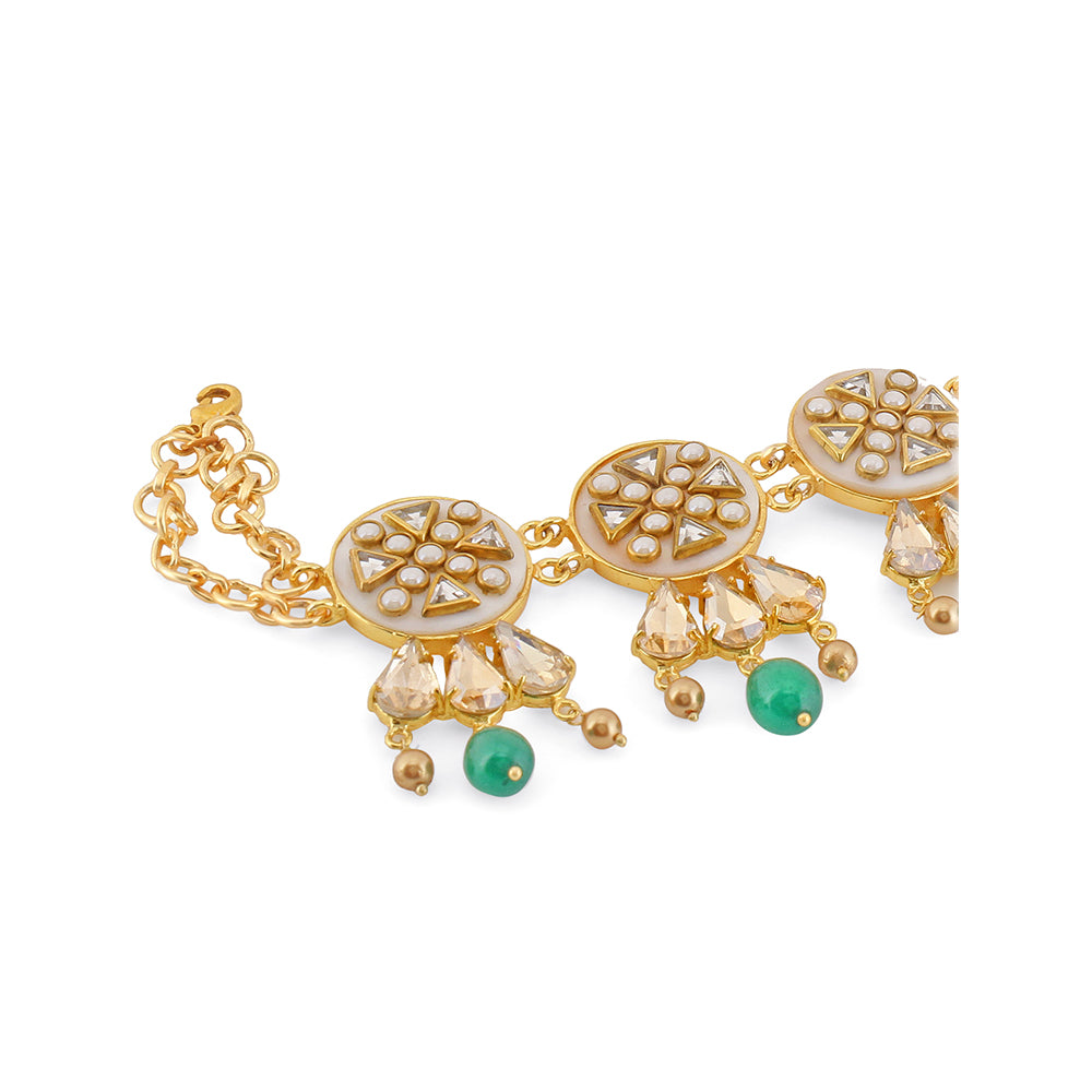Swarovski Emerald Choker Set - Amrrutam