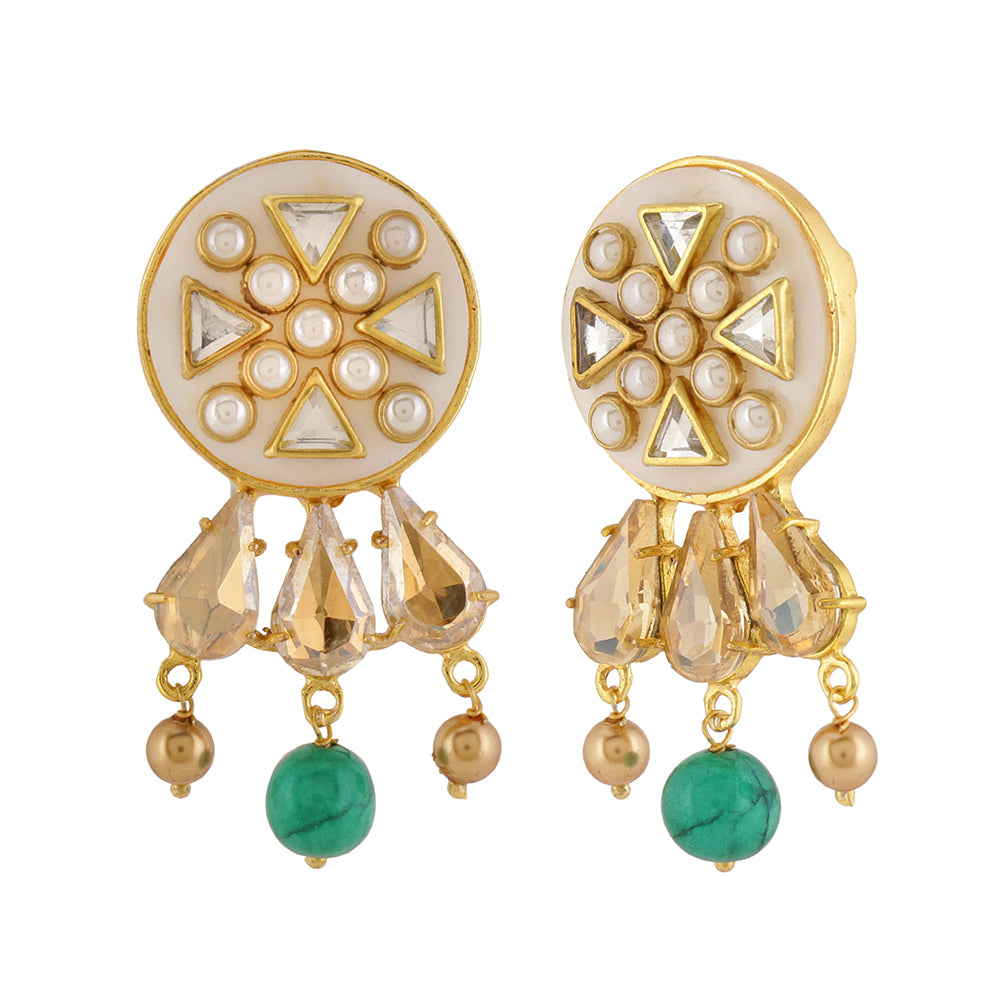 Swarovski Emerald Choker Set - Amrrutam