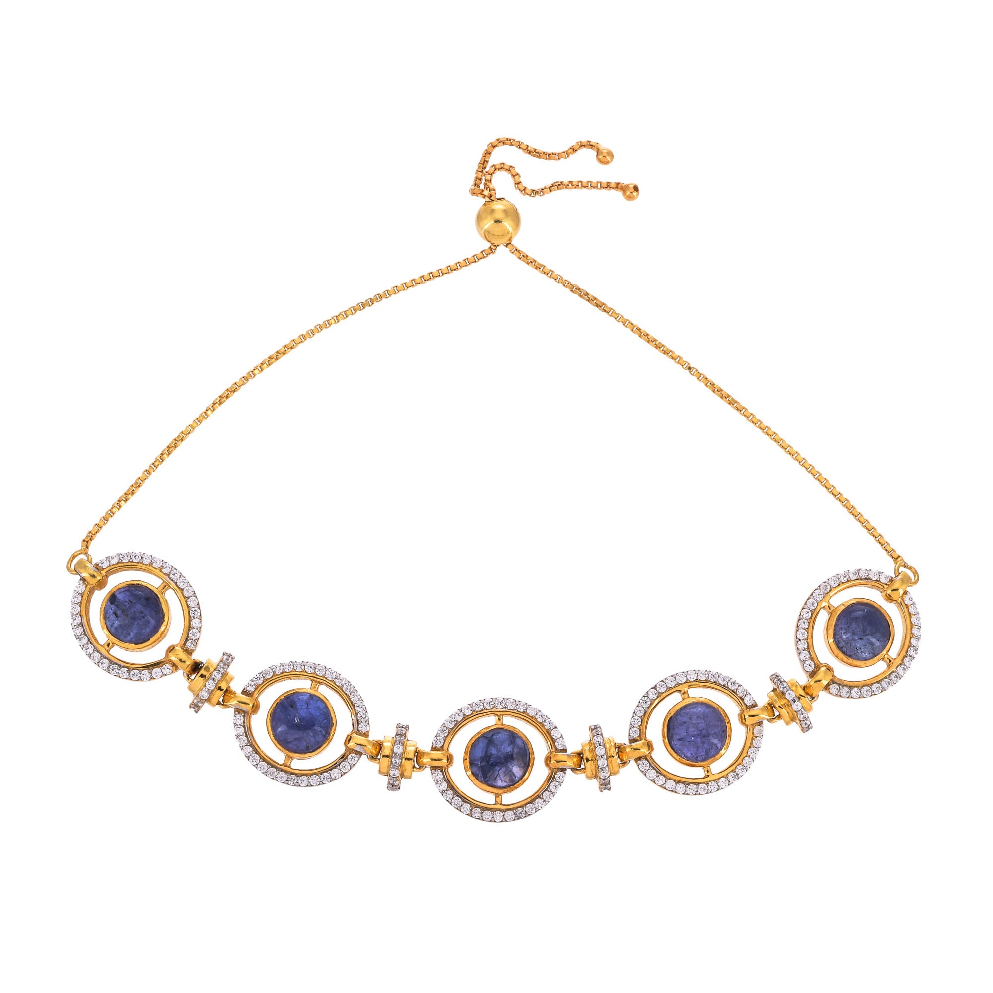 LINKED CIRCULAR BRACELET - Amrrutam