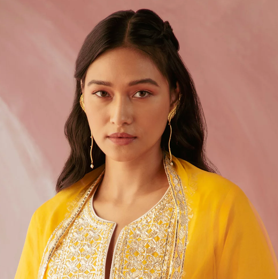 Golden Pearl Ear Cuff - Amrrutam