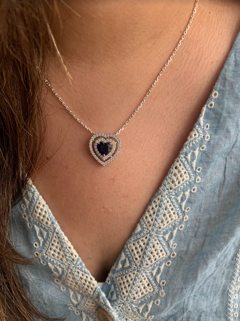 925 Silver Heart Pendant - Amrrutam