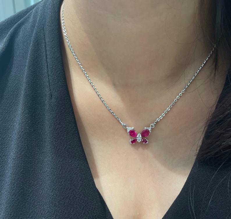 925 Silver Butterfly Pendant - Amrrutam