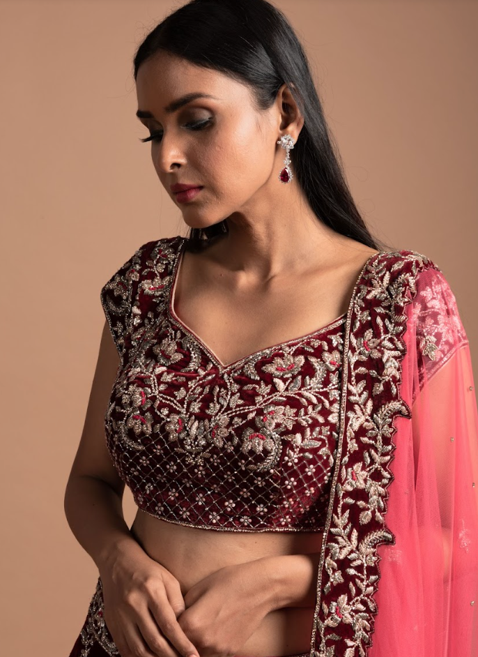 925 Silver Ruby Drop Earrings - Amrrutam