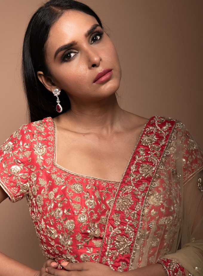 925 Silver Ruby Drop Earrings - Amrrutam