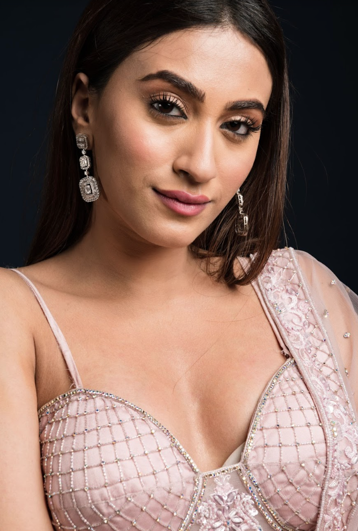 925 Silver Layered Swarovski Earrings - Amrrutam