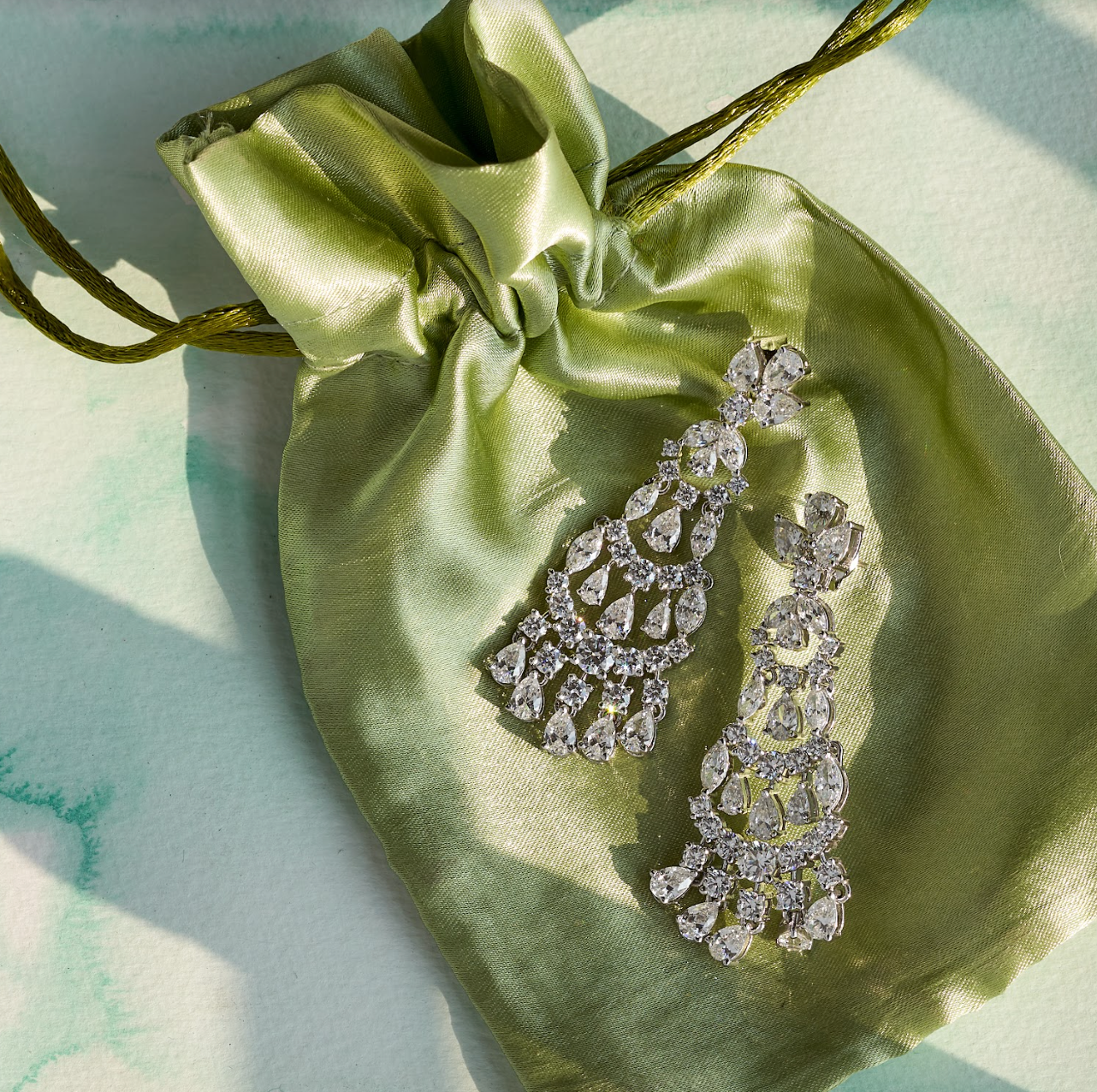 925 Silver Cocktail Dangler Earrings - Amrrutam