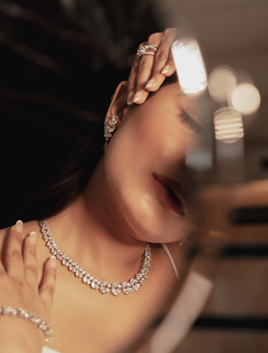 925 Silver Royal Cocktail Necklace - Amrrutam