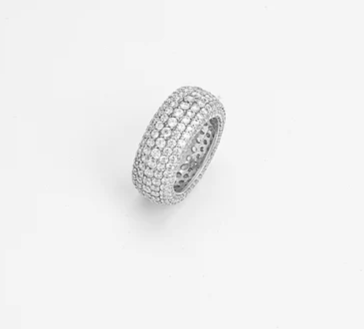 925 Silver Round Cocktail Ring - Amrrutam