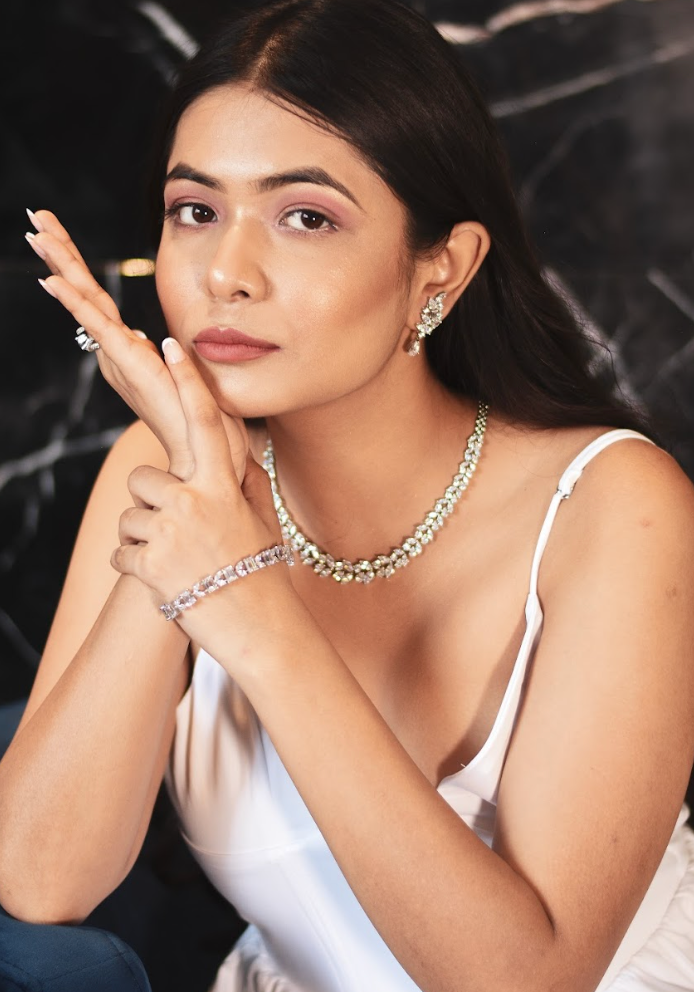 925 Silver Royal Cocktail Necklace - Amrrutam