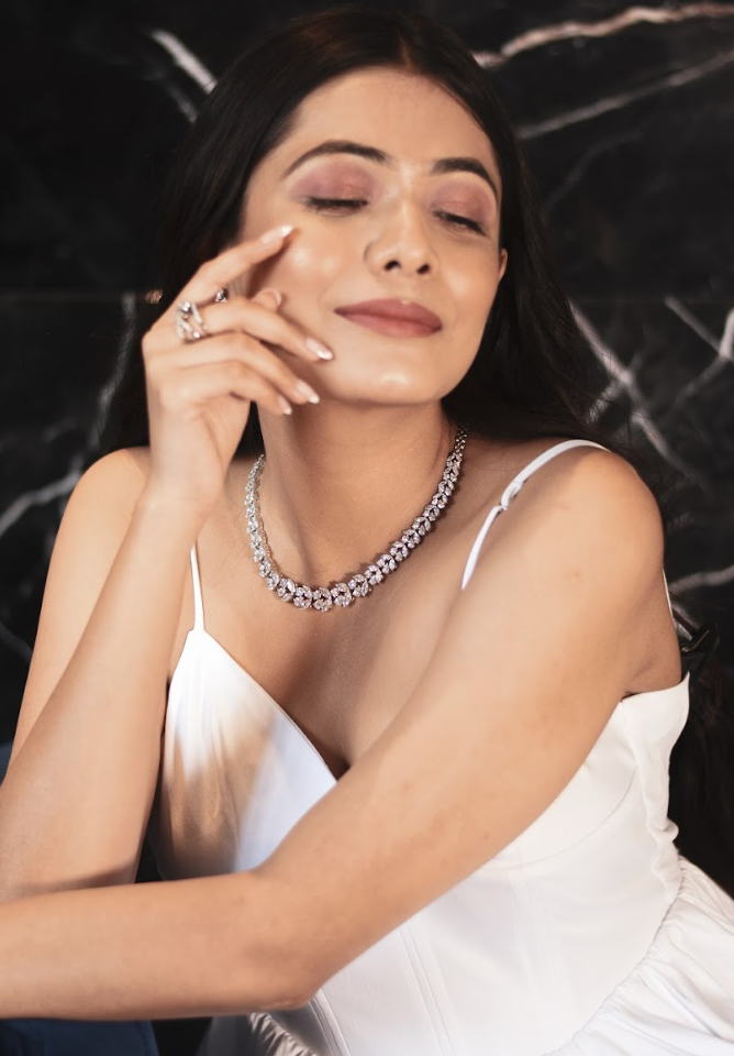 925 Silver Royal Cocktail Necklace - Amrrutam