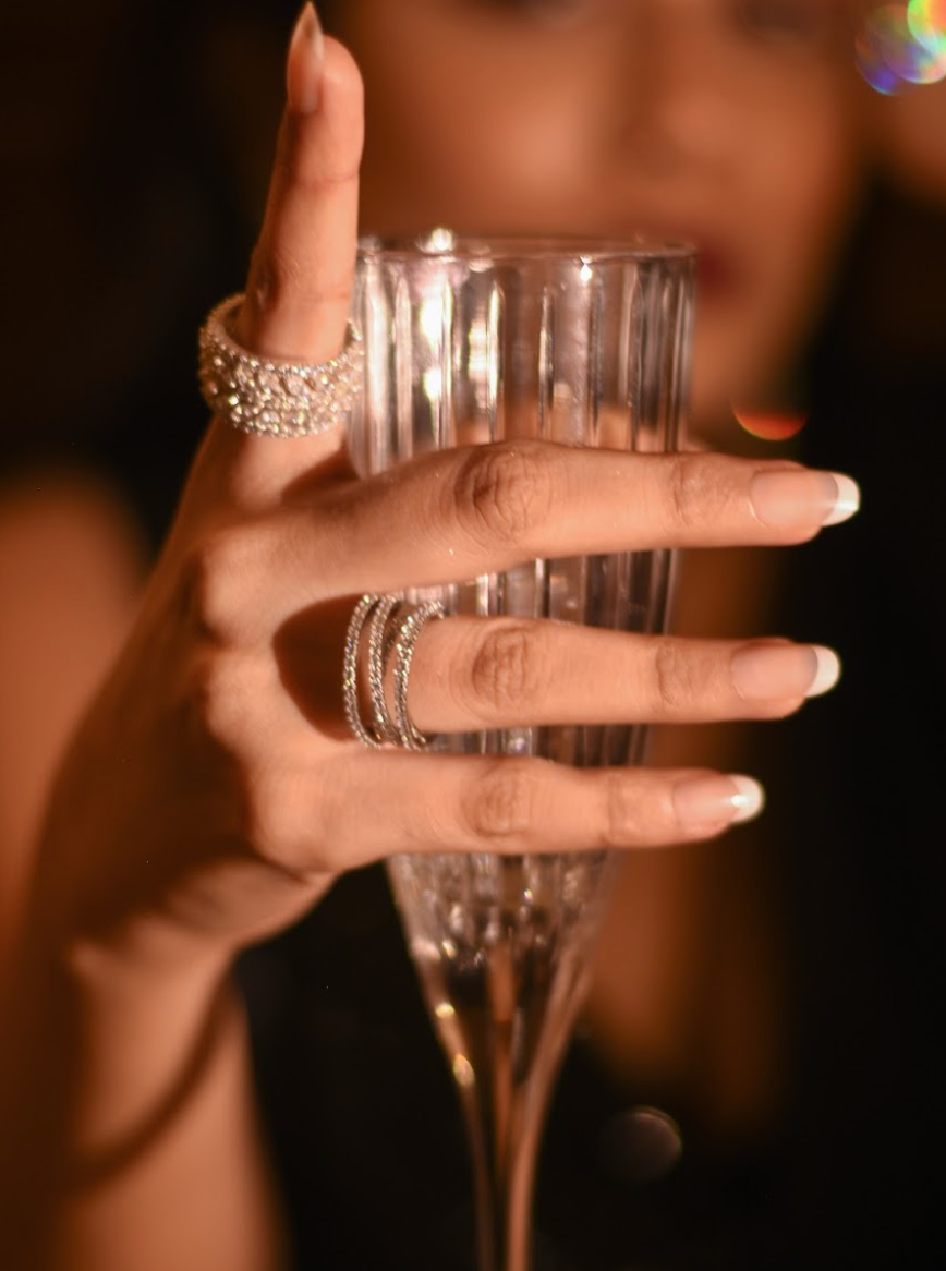 925 Silver Eternity Swarovski Band - Amrrutam