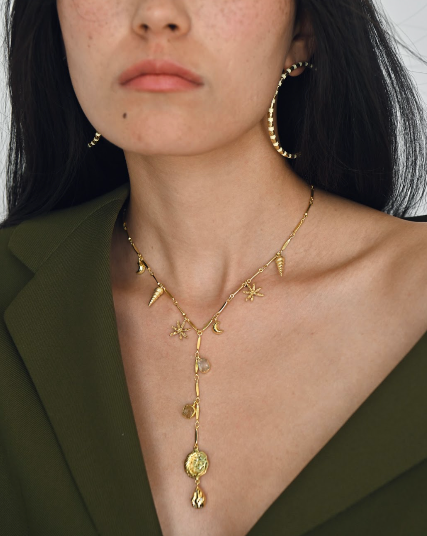 Skyfall Long Necklace - Amrrutam