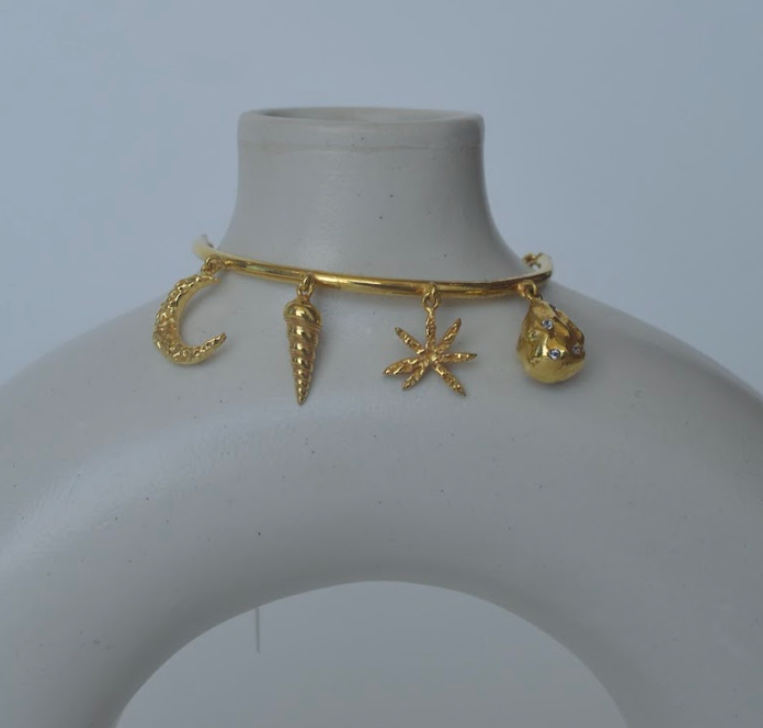 Galaxy Charm Bangle Bracelet - Amrrutam