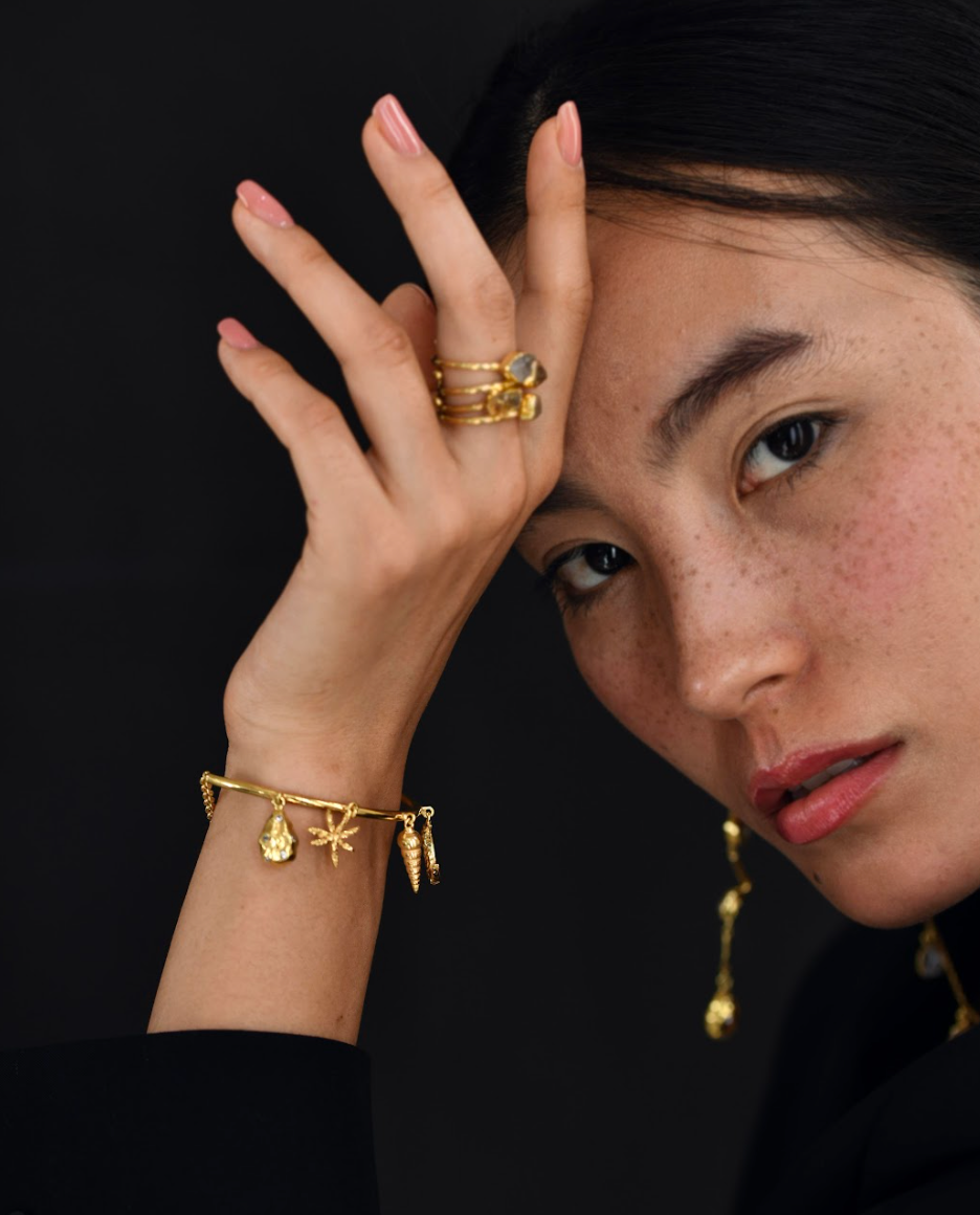 Galaxy Charm Bangle Bracelet - Amrrutam