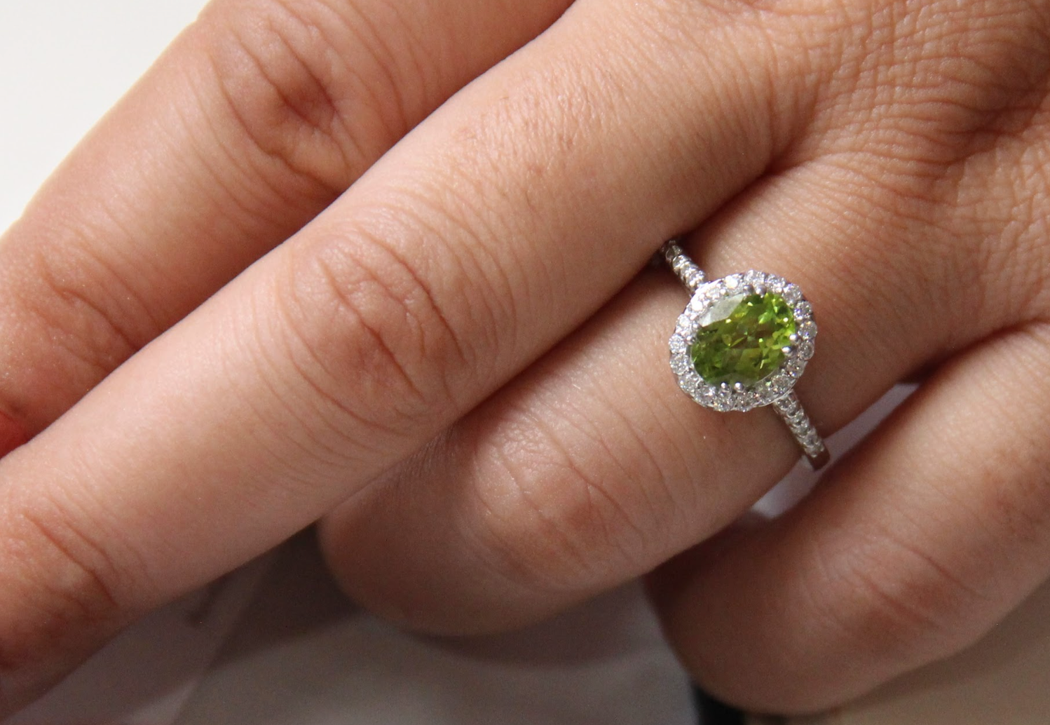 925 Silver Peridot Cocktail Ring - Amrrutam