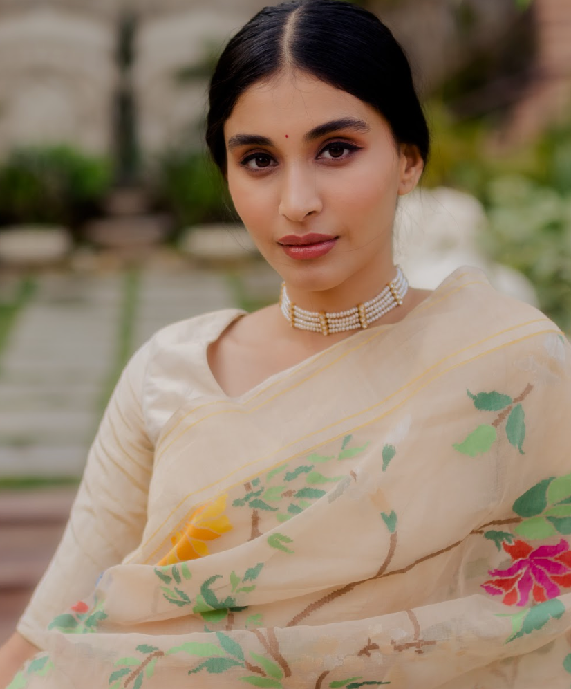 925 Silver Roza Pearl Polki Choker - Amrrutam