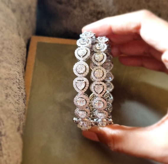 925 Silver Swarovski Harris Bracelet - Amrrutam