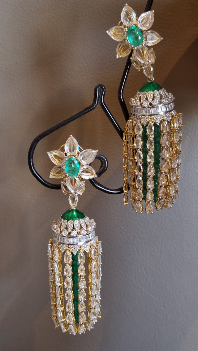 925 Silver CZ Jhumka Earring - Amrrutam