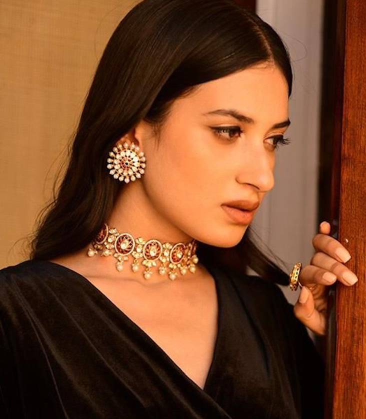 925 Silver Gulnaar Polki Choker Necklace - Amrrutam